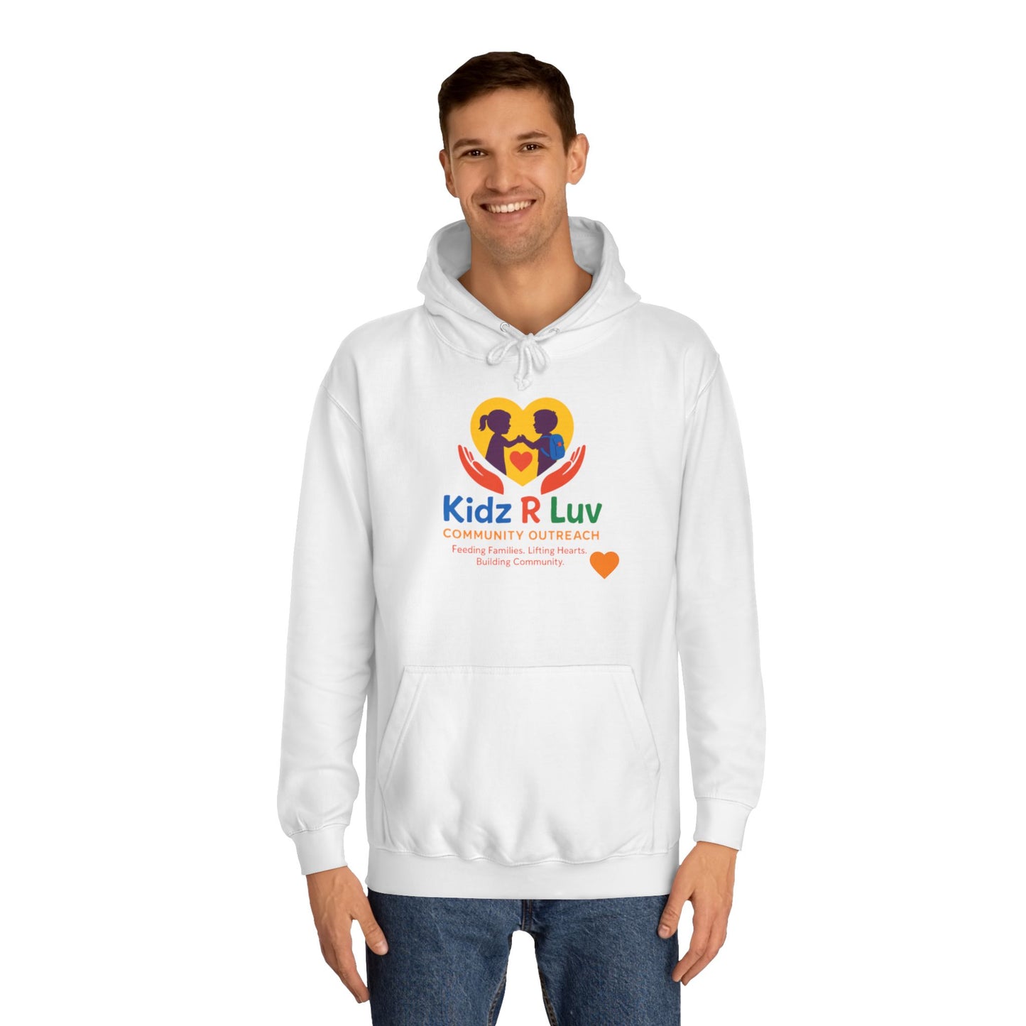 Kidz R Luv Unisex College Hoodie, Cozy Sweatshirt, College Apparel, Gift for Students, Family, Youth Hoodie