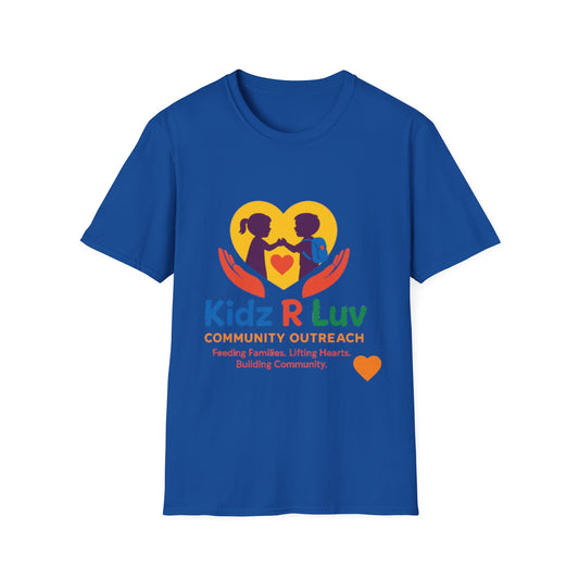 Kidz R Luv Community Outreach T-Shirt, Unisex Tee, Charity Apparel, Softstyle Shirt, Family Support, Heartwarming Gift