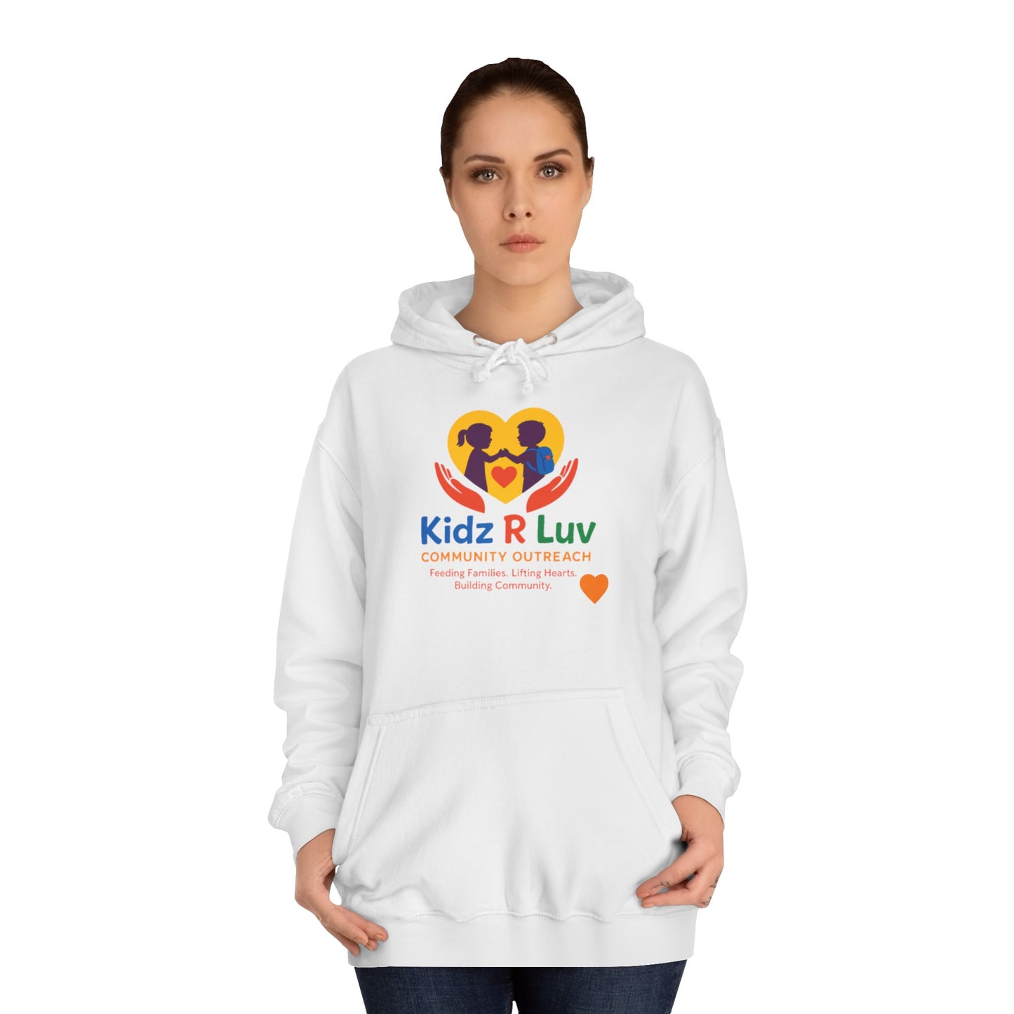 Kidz R Luv Unisex College Hoodie, Cozy Sweatshirt, College Apparel, Gift for Students, Family, Youth Hoodie