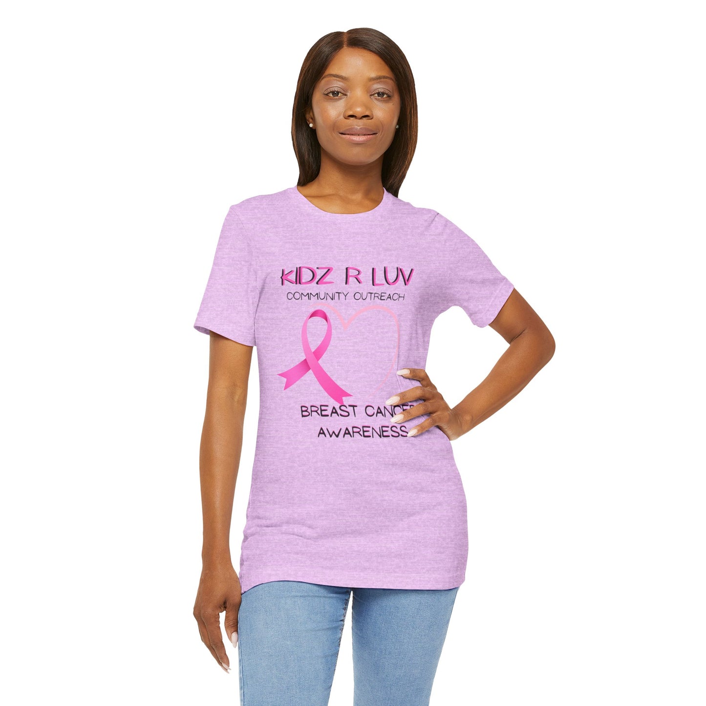 Breast Cancer Awareness Tee, Unisex Jersey Short Sleeve Tee, Pink Ribbon Shirt, Support Breast Cancer, Community Outreach Apparel, [...]