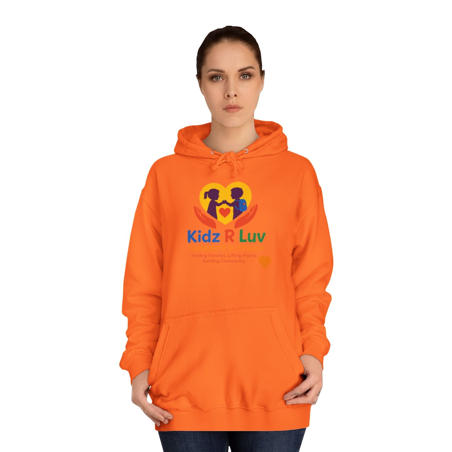 Kidz R Luv Unisex College Hoodie, Cozy Sweatshirt, College Apparel, Gift for Students, Family, Youth Hoodie