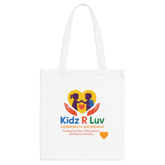 Kidz R Luv Community Tote Bag - Eco-Friendly Shopping, Charity Event, Everyday Use, Gift for Kids, Community Outreach