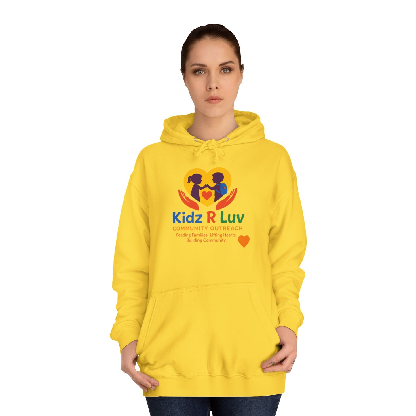 Kidz R Luv Unisex College Hoodie, Cozy Sweatshirt, College Apparel, Gift for Students, Family, Youth Hoodie