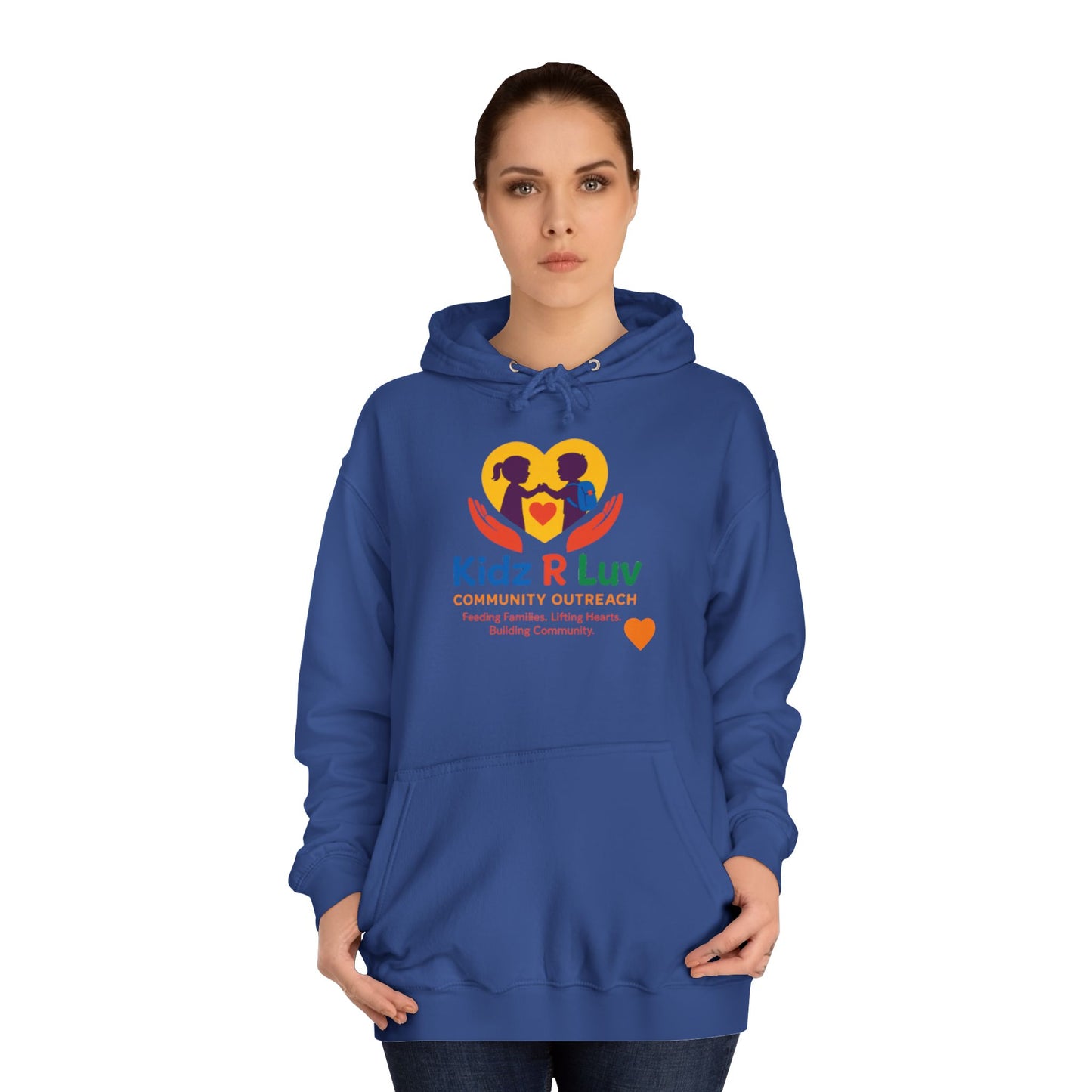 Kidz R Luv Unisex College Hoodie, Cozy Sweatshirt, College Apparel, Gift for Students, Family, Youth Hoodie