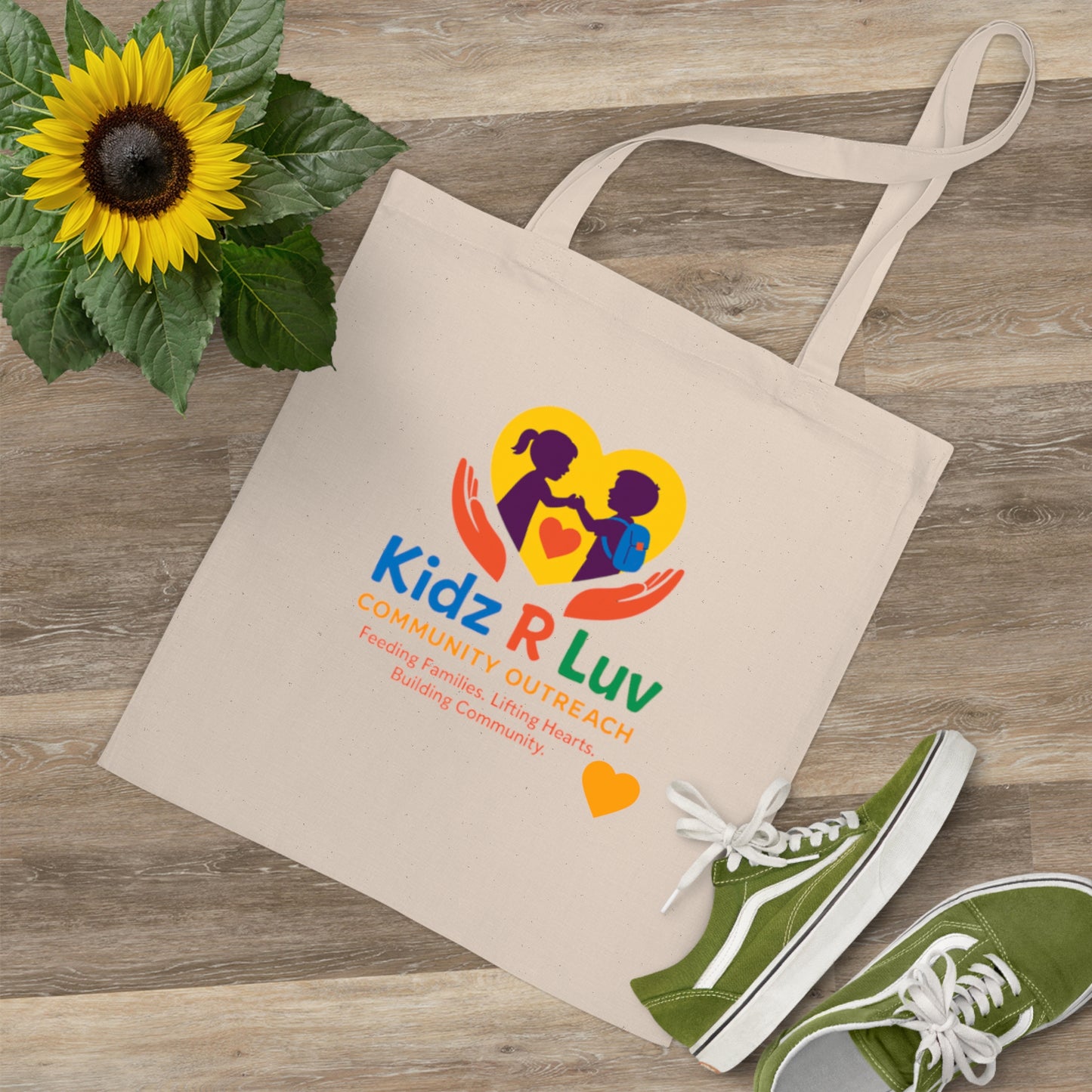 Kidz R Luv Community Tote Bag - Eco-Friendly Shopping, Charity Event, Everyday Use, Gift for Kids, Community Outreach